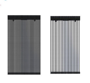 P31.25 Ultrathin 투명한 LED 커튼 스크린 극단적으로 강풍 적재 능력