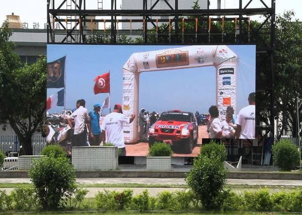 큰 스포츠 500*500mm 내각을 가진 옥외 발광 다이오드 표시 스크린 3m 시거리